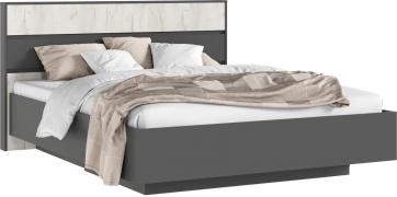 Кровать Роджина парящая (Графит/Дуб Крафт Белый)