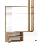 Гостиная Роджина (Дуб Крафт/Белый глянец)