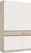 Шкаф Роджина трехстворчатый (Крафт Серый/Кашемир)