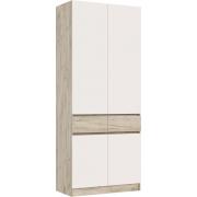 Шкаф Роджина двухстворчатый (Крафт Серый/Кашемир)