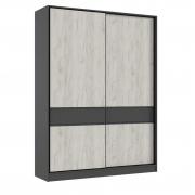 Шкаф-купе Роджина (Графит/Дуб Крафт белый)