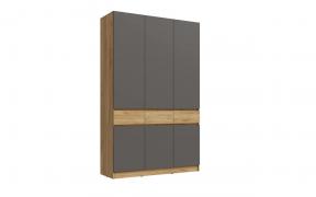 Шкаф Роджина трехстворчатый (Крафт/Графит)