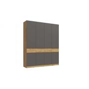 Шкаф Роджина четырехстворчатый (Крафт/Графит)