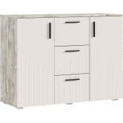 Комод Сильвия 1200 мм (2 двери/3 ящика) (Дуб Юкон/Кашемир)