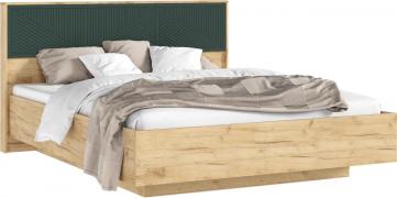 Кровать парящая Сильвия (Дуб Крафт/Браш Мени Грин)