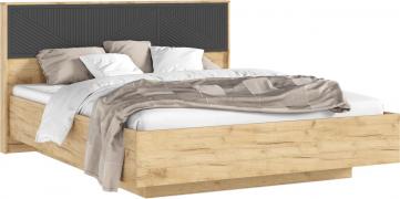 Кровать парящая Сильвия (Дуб Крафт/Браш Графит)