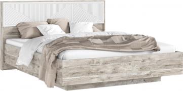 Кровать парящая Сильвия (Дуб Юкон/Браш Вайт)