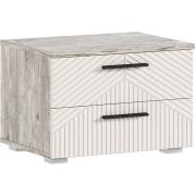 Тумба прикроватная Сильвия (Дуб Юкон/Кашемир) (2 шт.)