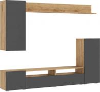 Гостиная Верона (Дуб Крафт/Графит)