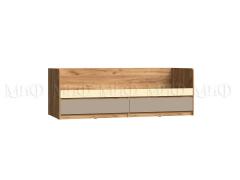 Кровать с ящиками Челси Color (Глиняный Серый/Слоновая Кость/Дуб Крафт)