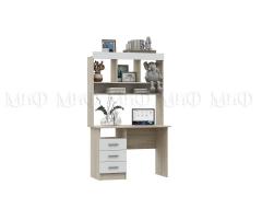 Стол Мартина с надстройкой (Дуб Сонома/Белый Глянец )