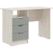 Стол с ящиками Юниор-4 (Дуб Крафт Белый/Шарли Бриз)
