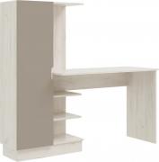 Стол компьютерный Юниор-4 (Дуб Крафт Белый/Шарли Мокко)