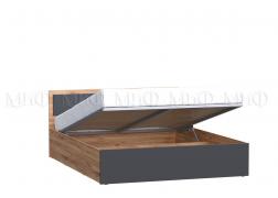 Кровать Мартина с ПМ (Графит/Дуб Крафт)