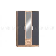 Шкаф Мартина 3-х створчатый (Графит/Дуб Крафт)