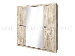 Шкаф Ривьера 4-х ств. (Дуб Юкон/Бетон Темный)