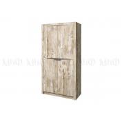 Шкаф 2-х ств. Ривьера (Дуб Юкон/Бетон Темный)