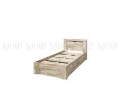 Кровать Ривьера (Дуб Юкон/Бетон Темный)