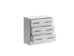 Комод Бася (3 ящика) (Белый)