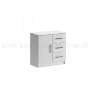 Комод Бася (3 ящика/1 дверь) (Белый)