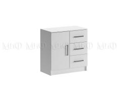 Комод Бася (3 ящика/1 дверь) (Белый)