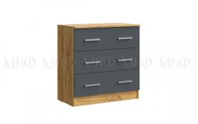 Комод Бася (3 ящика) (Графит/Дуб Крафт)