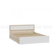 Кровать Мартина (Дуб Сонома/Белый Глянец)