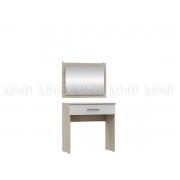 Трюмо с зеркалом Мартина (Дуб Сонома/Белый Глянец)