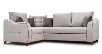 Диван-кровать угловой Френсис ТД 262 (Серо-бежевый/Коричневый)