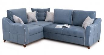 Диван-кровать угловой Френсис ТД 263 (Серо-синий/Светло-серый)