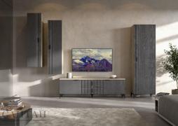 Гостиная Шер №2 (Дуб Серый/Айронвуд Серебро)