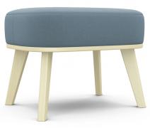 Банкетка Комфорт-5 (Catania Dusty Blue / Бесцветный (Лак))