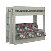 Диван-кровать двухъярусный КМ.009.01-016-00 Ясень Шимо светлый/Geometry Slate