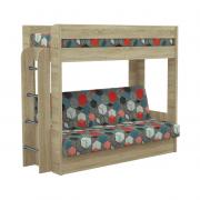 Диван-кровать двухъярусный КМ.009.01-016-00 Дуб Сонома/Geometry Slate