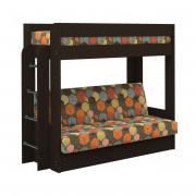 Диван-кровать двухъярусный КМ.009.01-016-00 Венге/Geometry Brown