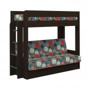 Диван-кровать двухъярусный КМ.009.01-016-00 Венге/Geometry Slate