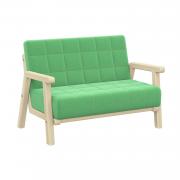 Диван Кроха ДМ 001.01 (Catania Mint / Бесцветный (Лак))