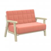 Диван Кроха ДМ 001.01 (Catania Coral / Бесцветный (Лак))