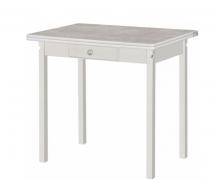 Стол обеденный раскладной ПН Снег (Лак) / Цемент