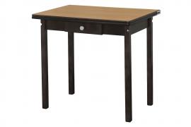 Стол обеденный раскладной ПН Венге (Лак) / Бук пластик