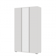 Шкаф Хелен ШК-02 3х створчатый с зеркалом (Белый)