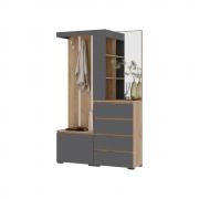 Прихожая Хелен (Крафт Золотой / Серый графит)