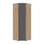 Шкаф Хелен ШК-04 угловой (Серый графит/Дуб Крафт Золото)