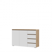 Комод Хелен КМ-06 (Белый/Дуб Крафт Золотой)