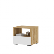 Тумба прикроватная ТБ 01 Хелен (Белый/Дуб Крафт Золотой)