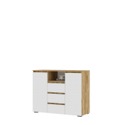 Комод Хелен КМ-01 (1202) (Белый/Дуб Крафт Золотой)