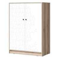 Шкаф Киви ШК-05 (Дуб Делано/Белый супермат)