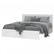 Кровать Юкки КР-1600 (Дуб Делано/Белый)