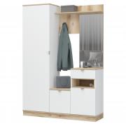 Прихожая Юкки ПР-1400 (Дуб Делано/Белый)