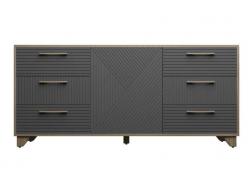 Комод Копенгаген (Дуб Самдал/Серый Графит)